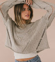 Cropped top in taupe