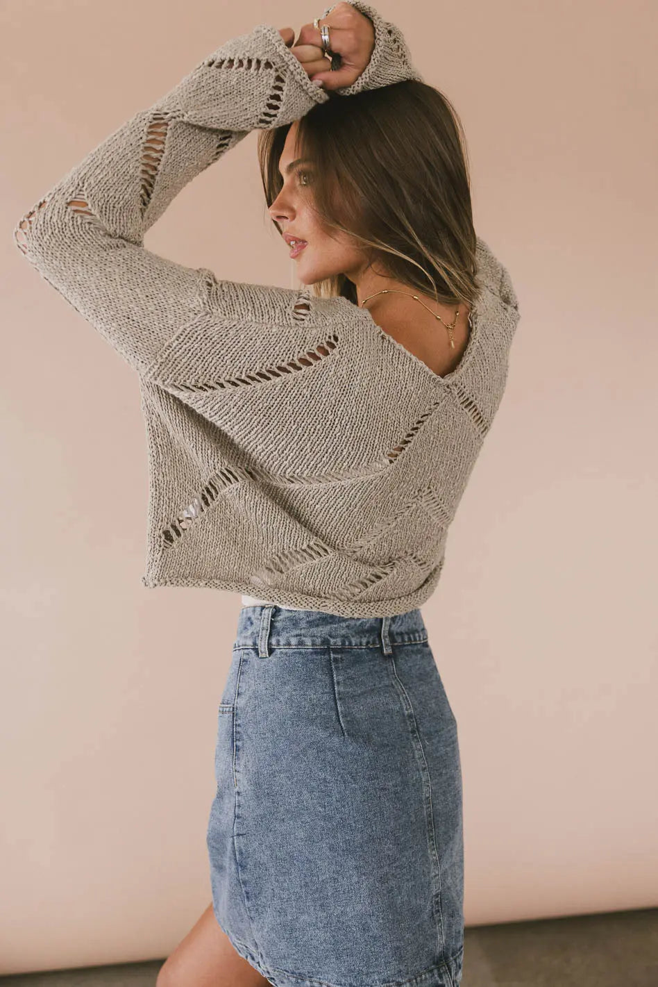 Taupe top