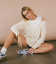 Knit top in yellow