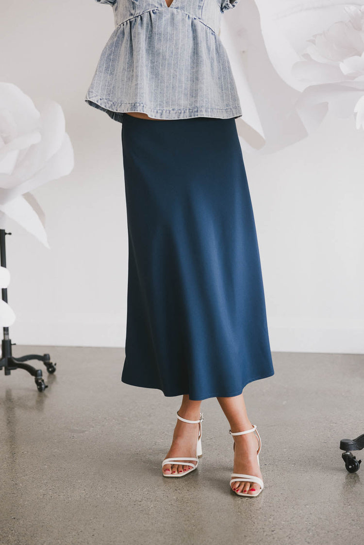 Navy skirt