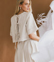 back tie cropped top