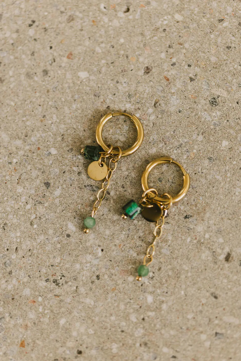 Gold earrings
