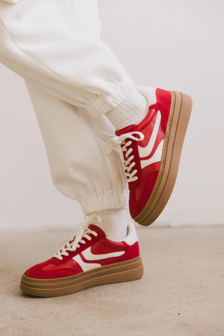 red platform shoes