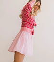 Knit top in red