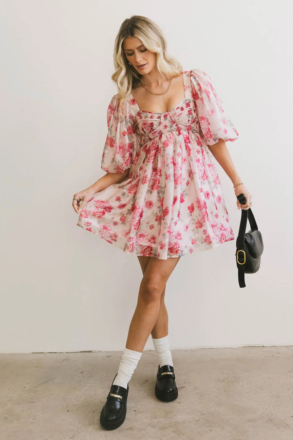 Floral mini dress