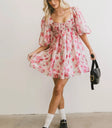 Floral mini dress