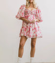 Mini dress in multi color