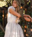 Top ruched dress in blue