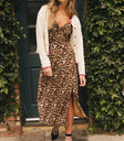 leopard dress with slit
