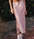 Elastic waist mauve skirt