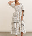 Hunter Smocked Polka Dot Dress