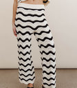 Black striped pants
