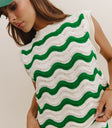 Elenor Knit Top in Green