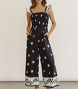 Two hand pockets jumpsuit in black