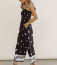 Woven jumpsuit in black