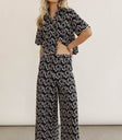 Wide legs pants in black