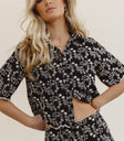 Button up top in black