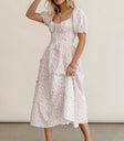 fitted waist with a flowy bottom
