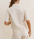Plain color top in cream
