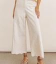 Two hand pockets pants in cream
