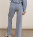 Plain color pants in blue