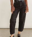 Barrel denim in black
