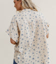 Blue floral top