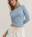 Long sleeves top in blue