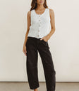 Knit sweater vest in grey