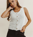 Button up sweater vest