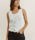 Round neck sweater vest