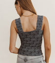 Knit top in black