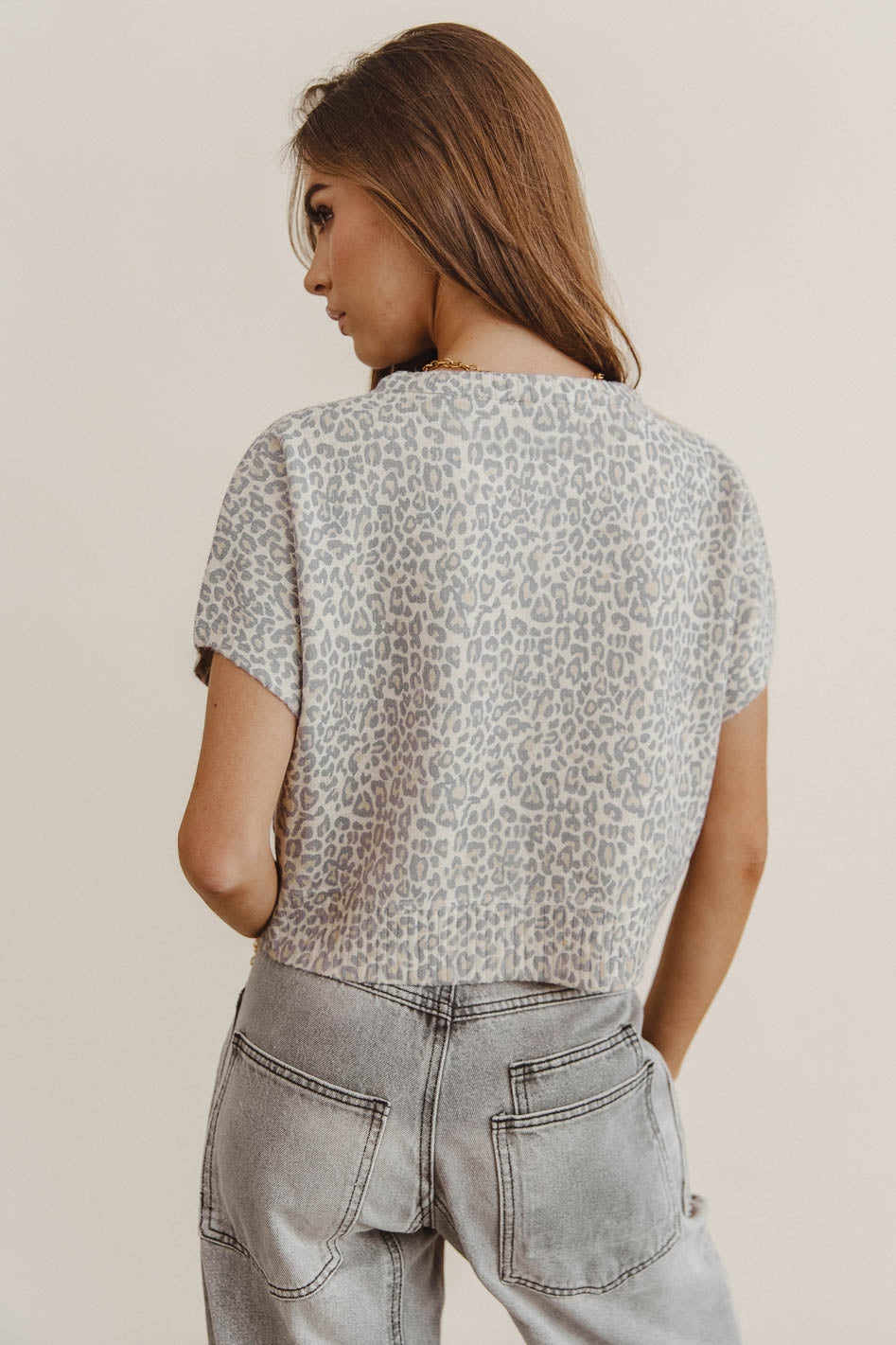Leopard print top