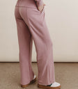 Two hand pockets pants in mauve