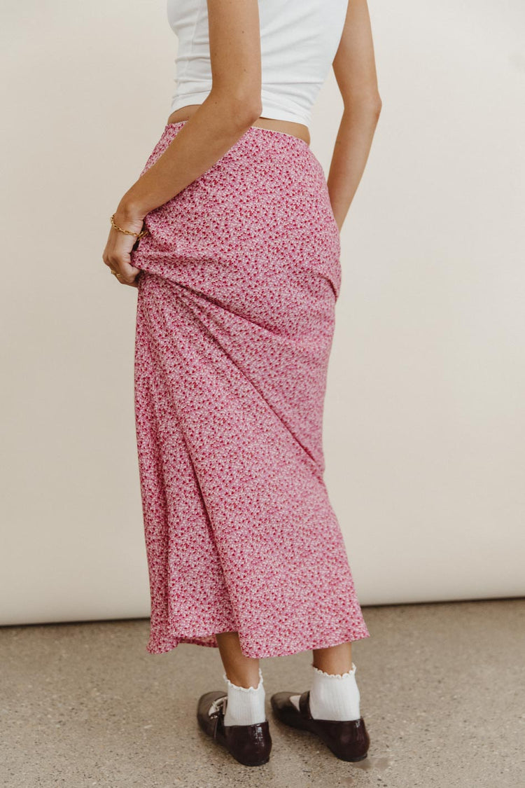 Woven maxi skirt
