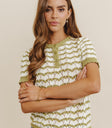 Short sleeves top in green