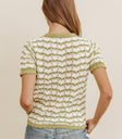 Plain color top in green