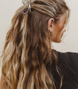 Silver color hair clip