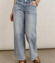 Two hand pocket denim in medium wash