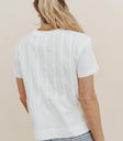 Plain color top in white