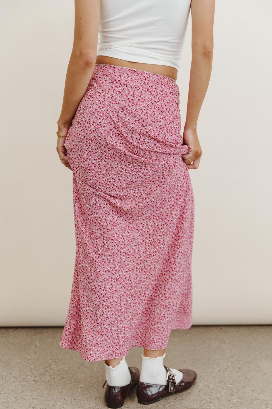 Floral maxi skirt