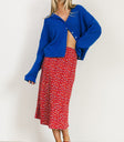 Red flower skirt