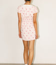 smocked waistband flower dress