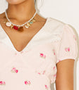 collared mini dress in pink