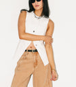 Sleeveless denim vest