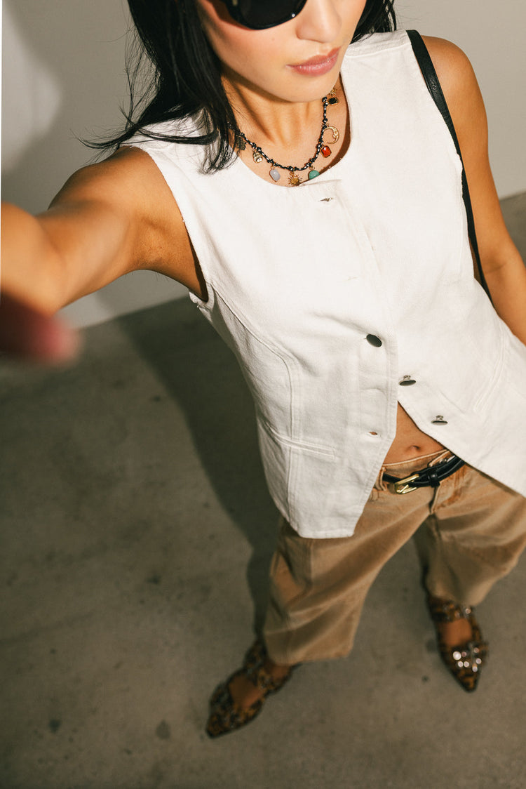 paneling white vest