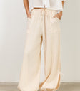 Avery Crinkle Joggers in Oatmeal