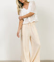 Avery Crinkle Joggers in Oatmeal