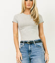 heather grey shirt