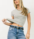 short sleeve grey shirt
